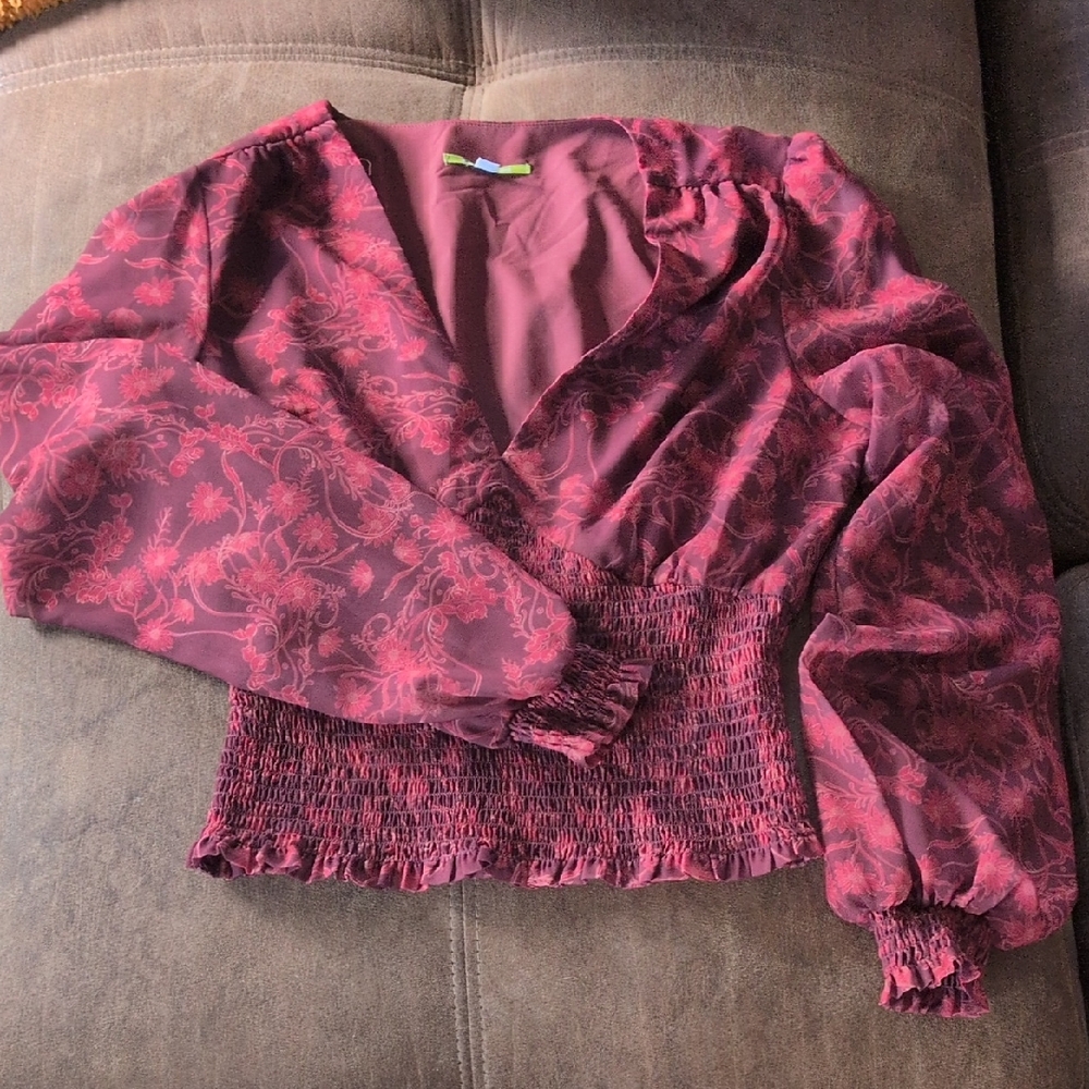 Gianni Bini Burgundy Top